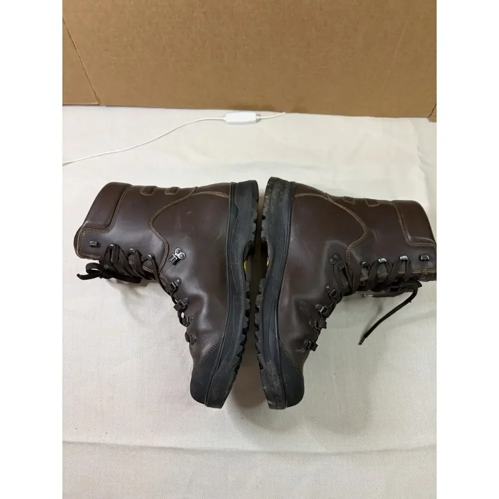 VTG L.L.Bean Hiking Boots Mens 14 Brown Leather Thinsulate Vibram Made In Italy